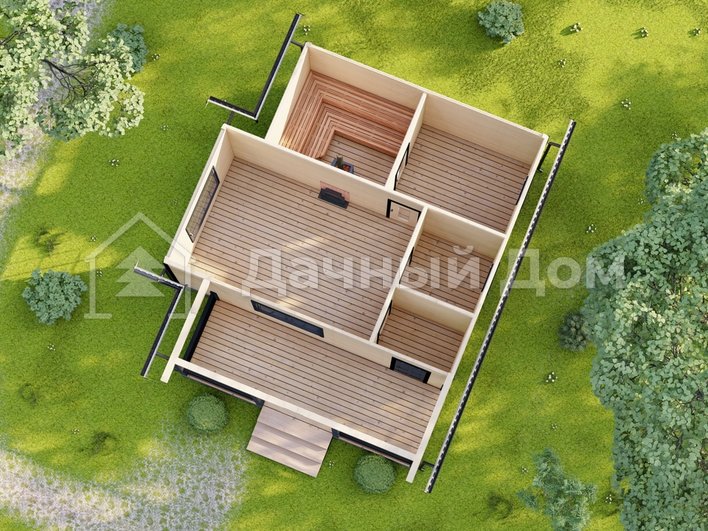 Баня из бруса ББ-35