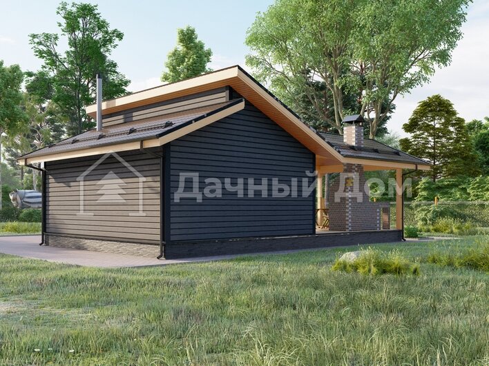 Каркасная баня БК064