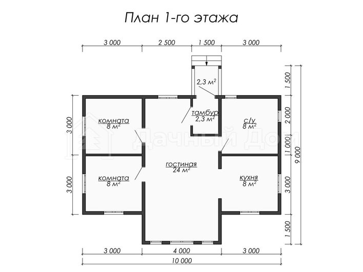 Дом из бруса ДБ003