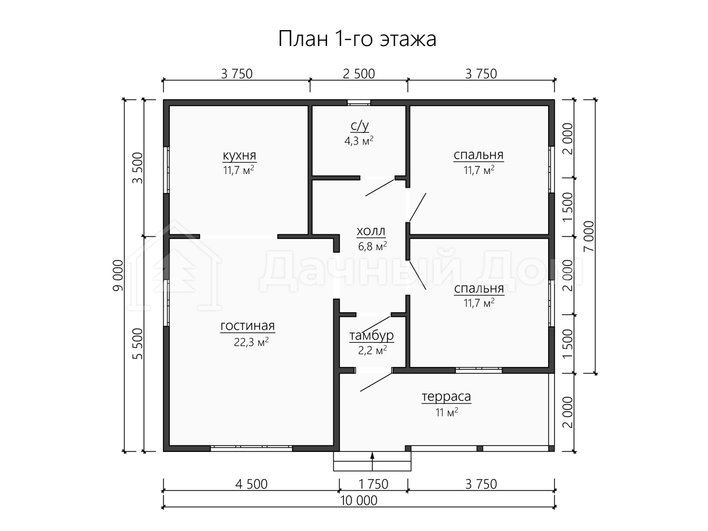 Дом из бруса ДБ018