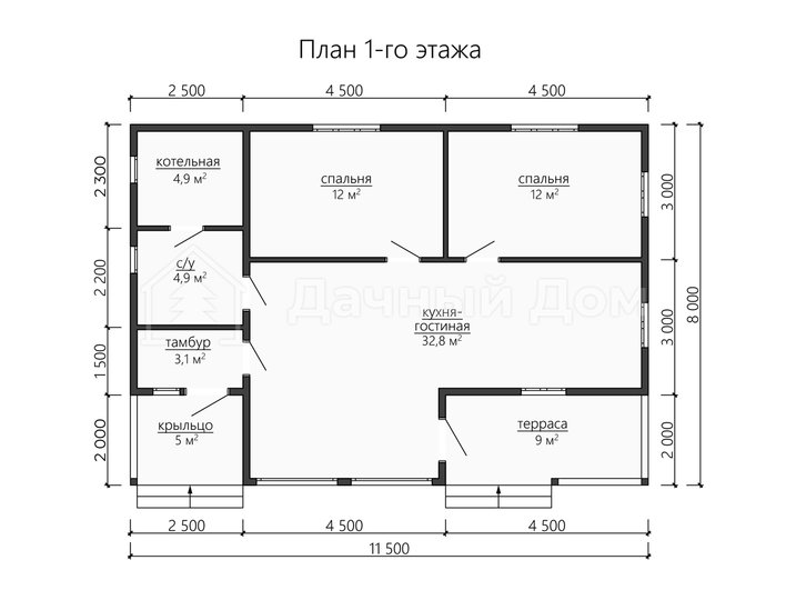 Дом из бруса ДБ021