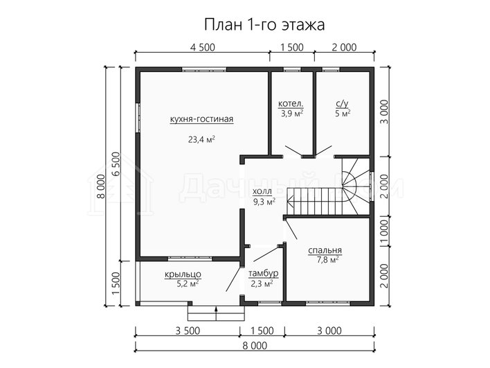 Дом из бруса ДБ022
