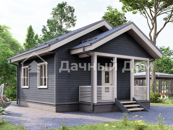 Каркасный дом ДК001