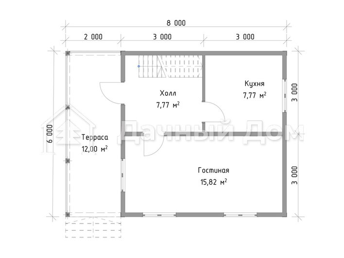 Каркасный дом ДК002