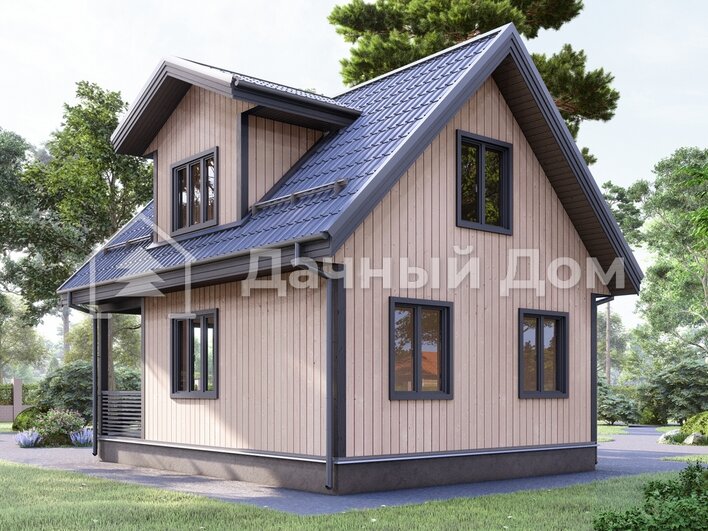 Каркасный дом ДК007