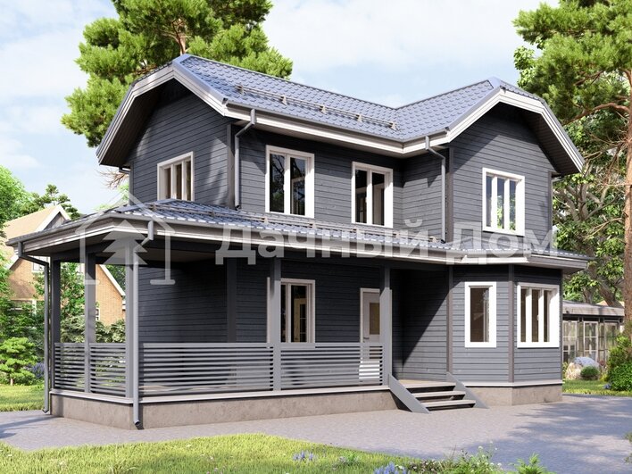 Каркасный дом ДК008