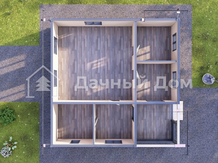 Каркасный дом ДК013