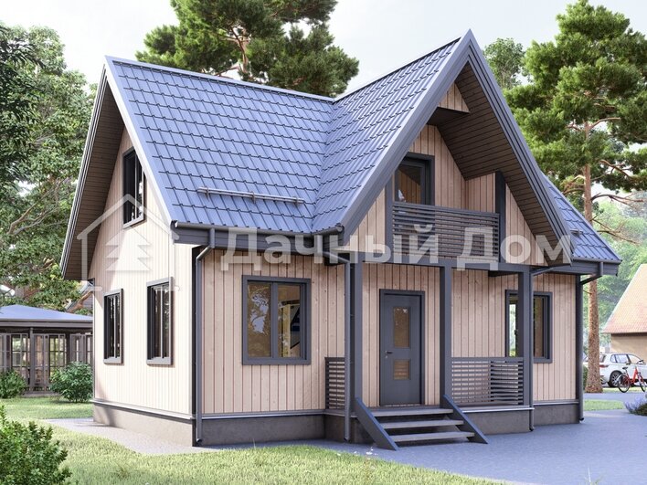Каркасный дом ДК014