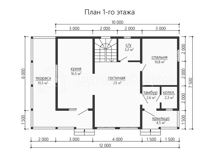 Каркасный дом ДК015