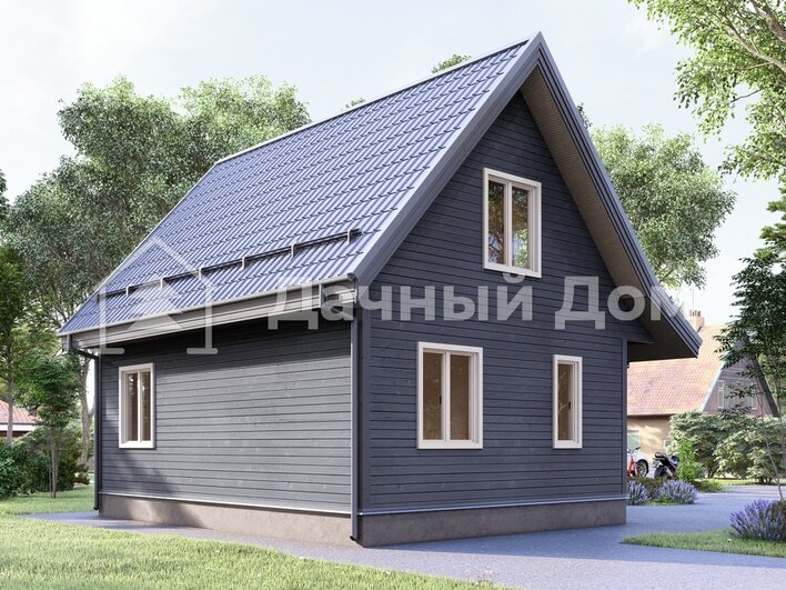 Каркасный дом 8х7 ДК034