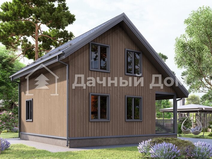 Каркасный дом 8х8 ДК035