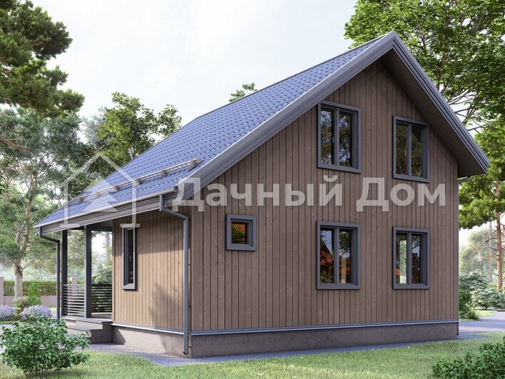 Каркасный дом 8х8 ДК035