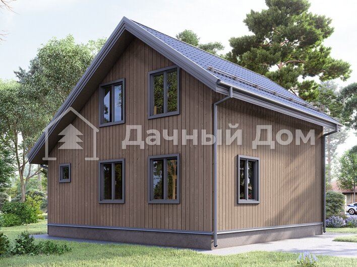 Каркасный дом 8х8 ДК035
