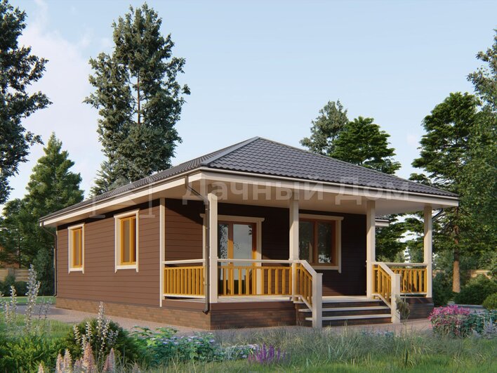 Каркасный дом 12х10 ДК037