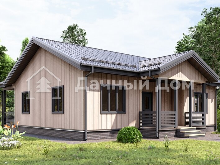 Каркасный дом 13х12 ДК038