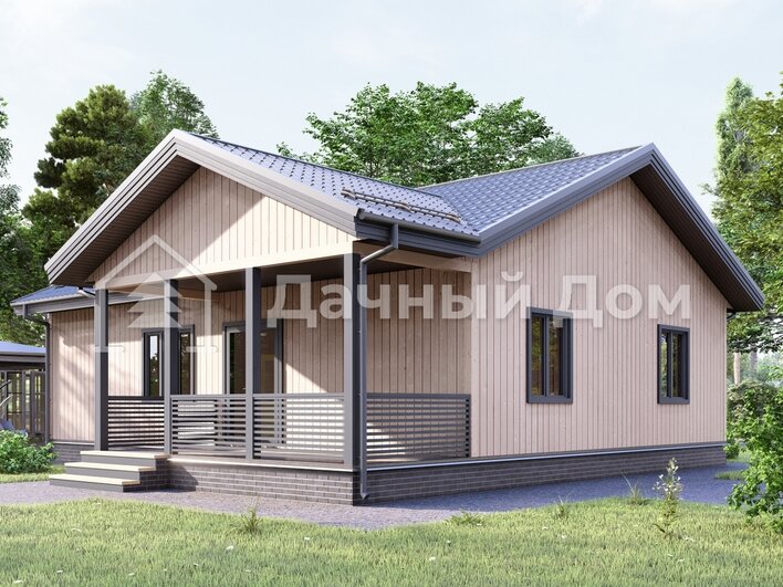 Каркасный дом 13х12 ДК038