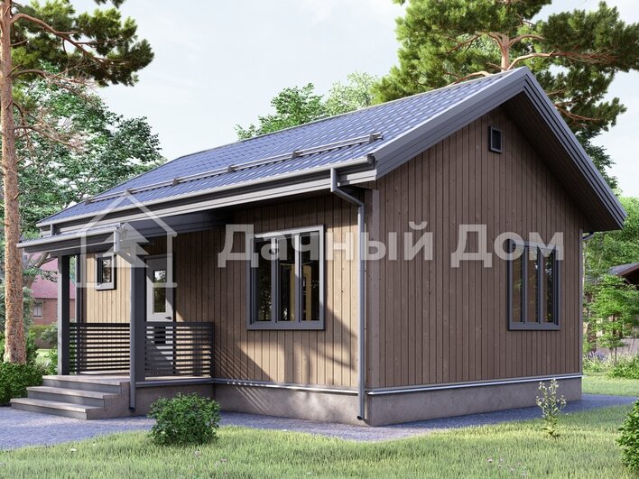Каркасный дом ДК040