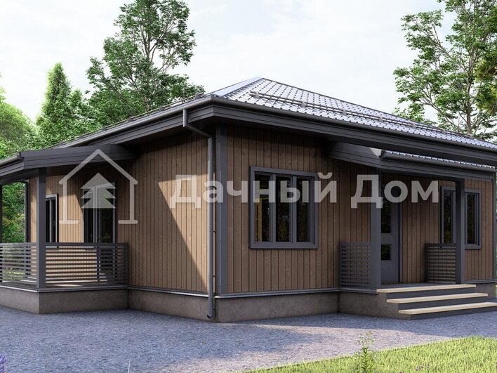 Каркасный дом ДК043