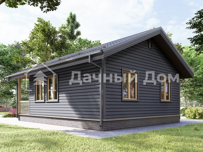 Каркасный дом 9х7 ДК047