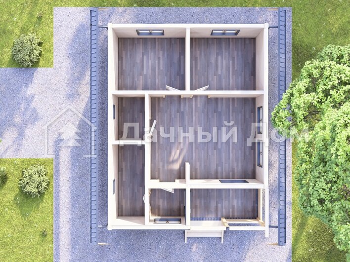 Каркасный дом 9х7 ДК047