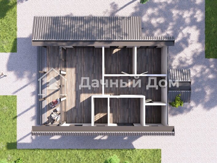Каркасный дом ДК050