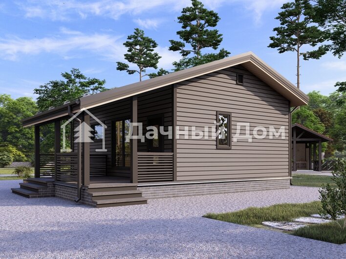 Каркасный дом ДК052