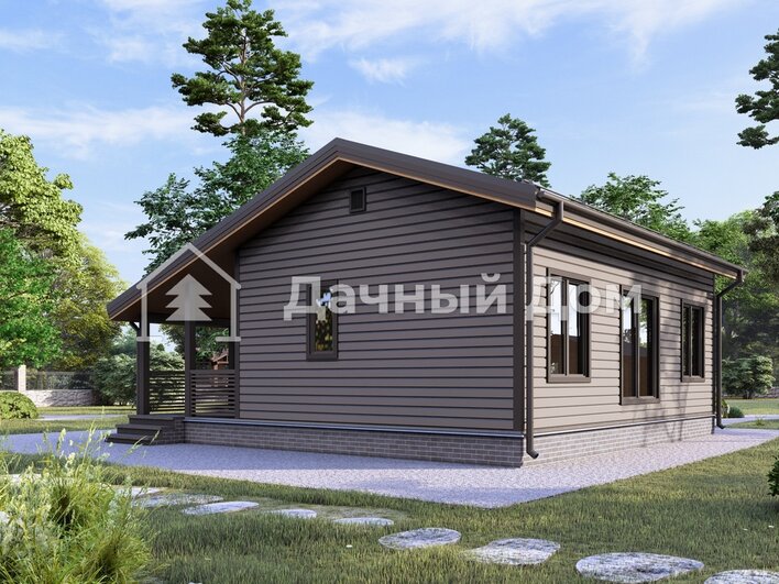 Каркасный дом ДК052