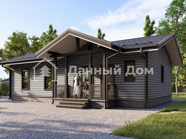 Каркасный дом ДК060