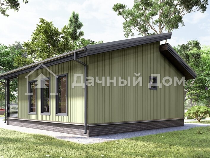 Каркасный дом 9х8 ДК063