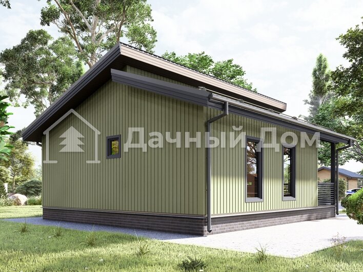 Каркасный дом 9х8 ДК063