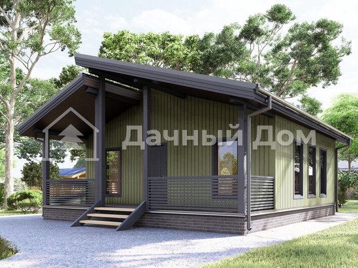 Каркасный дом 9х8 ДК063