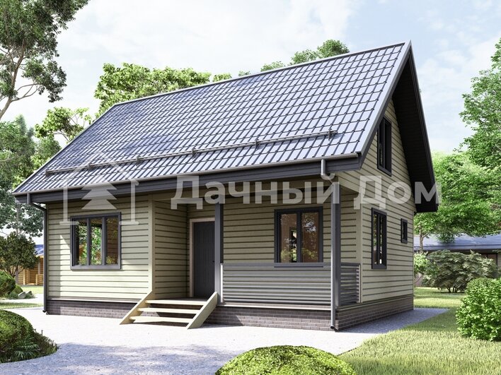 Каркасный дом 9х7 ДК064