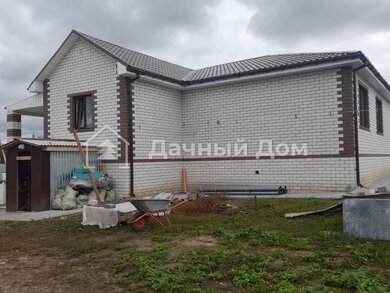 Дом из бруса облицовка из кирпича и баня из бруса в Нижегородской области