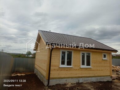 Дом из бруса облицовка из кирпича и баня из бруса в Нижегородской области