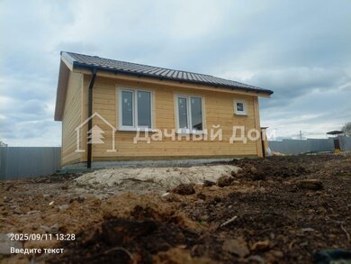 Дом из бруса облицовка из кирпича и баня из бруса в Нижегородской области