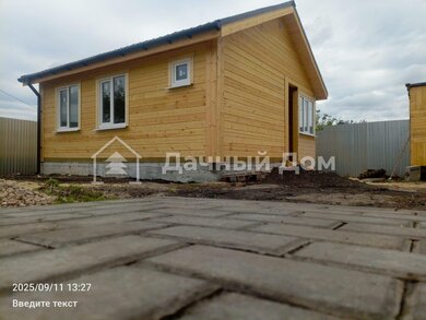 Дом из бруса облицовка из кирпича и баня из бруса в Нижегородской области
