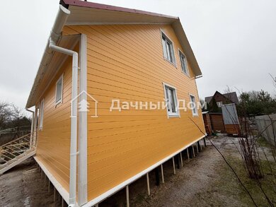 Каркасный полутораэтажный дом 8х8 для сезонного проживания