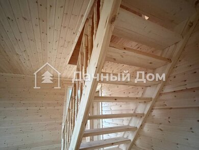 Каркасный полутораэтажный дом 8х8 для сезонного проживания